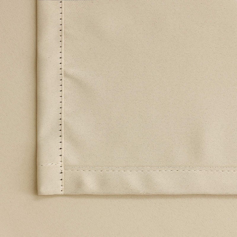 BGment Beige Blackout Curtains for Bedroom - Rod Pocket and Back Tab Thermal Insulated Room Darkening Curtains for Living Room, 2 Window Curtain Panels (52 x 72 Inch, Beige) - Image 5